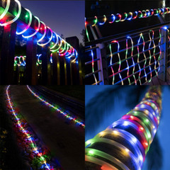 50/100/200/300 LED Solar Rope Lights for Camping Fence Patio Garden Decoration