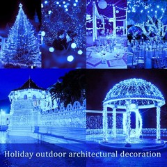 2 Pack 100 Led Solar Powered Copper Wire String Lights Outdoor Waterproof 8 Mode