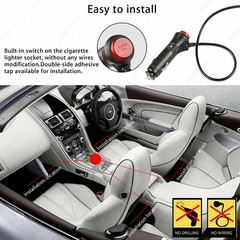 RGB 48Led light strip for Cars Inside Lighting interior Glow Color music control
