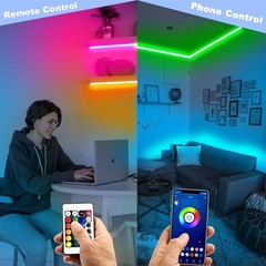 100Ft LED Strip Lights, Smart Light with App Remote Control, RGB LED Lights for