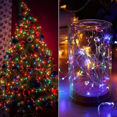 100 LED Fairy Lights Plug in String Light Outdoor 8 Mode Christmas Party Wedding