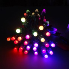 200pcs Round DC 12V WS2811 LED Pixels Individually Addressable RGB Light 12mm