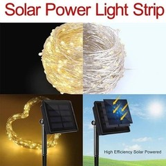 LED Solar String Light Lights Waterproof Copper Wire Fairy Outdoor Garden Party