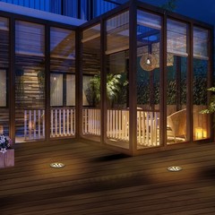 Outdoor Landscape Lights 7W,High Voltage 110V 120V,Waterproof Underground Lig…