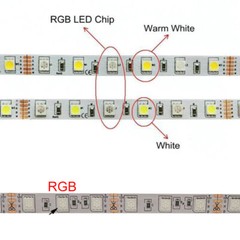DC12V 5m-100m WiFi/IR LED Strip Light RGB SMD 2835 5050 RGBW/WW Control&Adapter