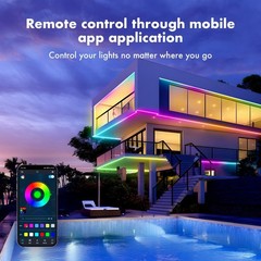 Neon Rope Lights, 50FT IC+RGB LED Strip Lights, App+Remote(2 Rolls of 32.8FT)
