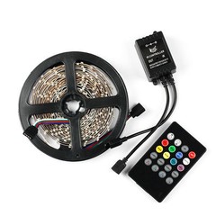 Non-Waterproof 5M 3528 RGB 300LED Strip Light + 20Key IR Music Remote Controller