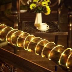 Solar Rope Lights Outdoor LED PVC Tube Fairy String Light For Garden Party Decor