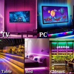 100FT Smart LED Strip Lights, APP Control Music Sync RGB Lights for TV Backlight