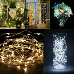 50/100/200LED DIY Micro Copper Wire Fairy String Lights Party Decor USB Plug In
