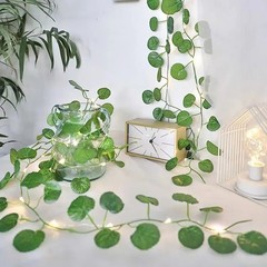 Green Leaf LED String Lights 2M Battery Operated Garland Home Party Decor Set