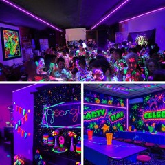 Onforu 65.6ft LED Black Light Strip 1200 Lamp Beads Non-Waterproof