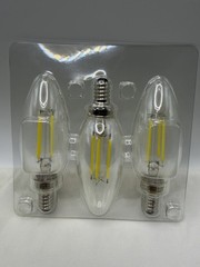 40-Watt Equivalent B11 Candle Dimmable LED Bulb Daylight 3ct
