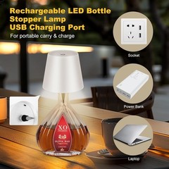 Wireless Bottle Lamp,2025 New 3 Color Rechargeable Wine Bottle Lights Bars