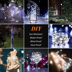 Fairy String Lights 200 LED Christmas Tree Wedding Xmas Party Decor Outdoor USA