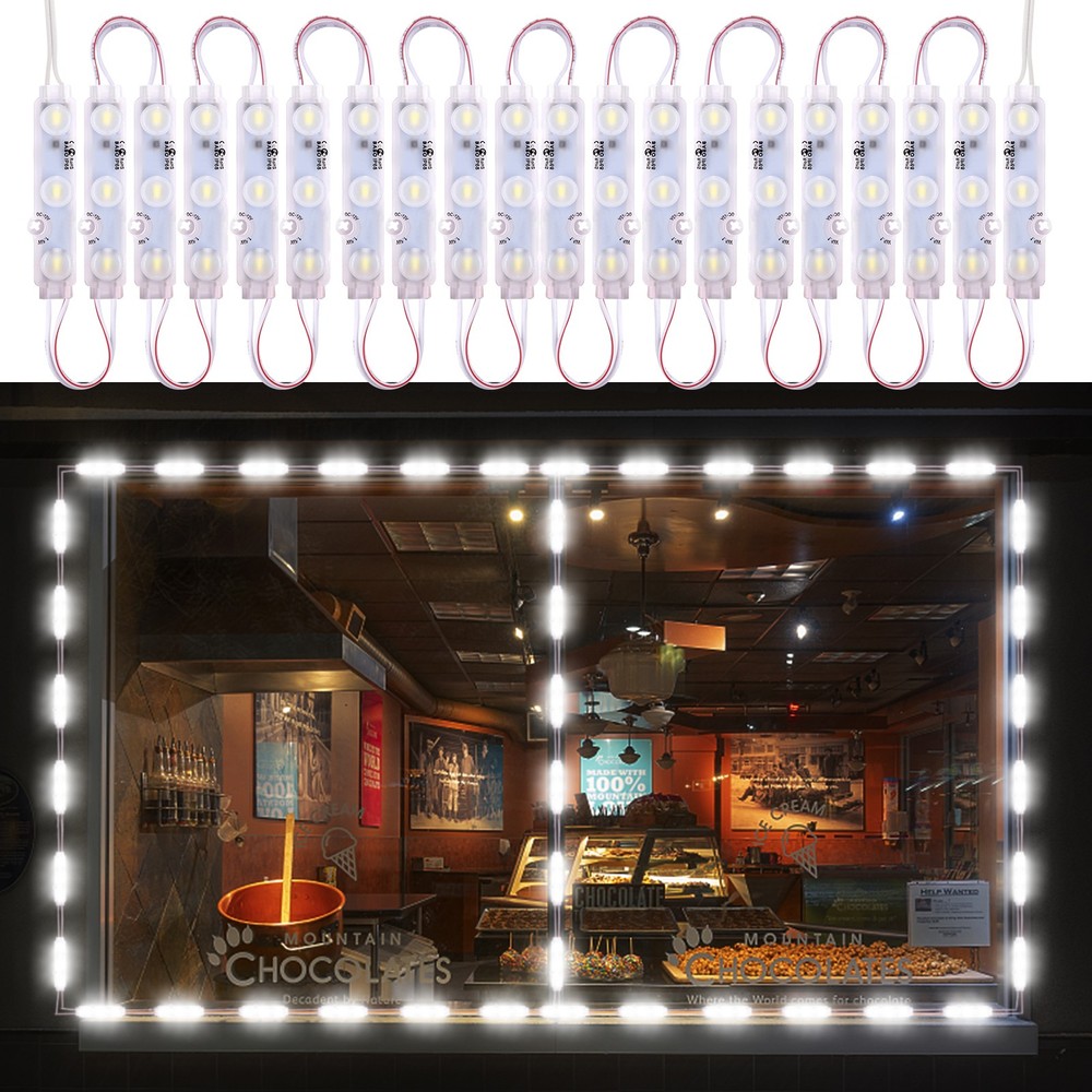 10-200ft 5730 SMD 3 LED Module Light Waterproof Storefront Advertising Sign Lamp