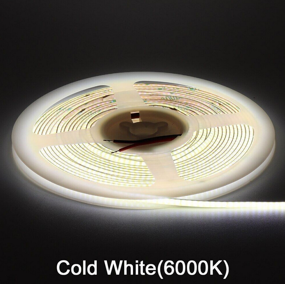 5V 12V 24V 2mm 3mm 4mm Ultra Slim COB LED Strip Lights DIY mini Figure 480LED/m