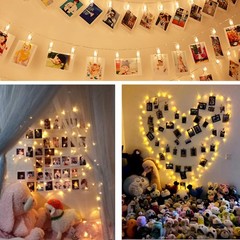 Photo Clip String Lights 17Ft – 50 LED Fairy String Lights with 50 Clear Clips f