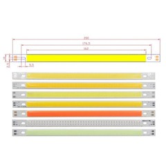 200x10mm COB LED Bar Lamp Module DC12V 10W For DIY Car Auto Work Light