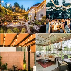 50/100FT Outdoor LED String Lighting Waterproof IP65 With Shatterproof,US Ship