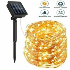 200LED 66ft Solar Fairy String Light Copper Wire Outdoor Waterproof Garden Decor