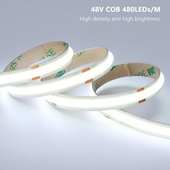 30M 48V 24V COB LED Strip 480leds/m Flexible Tape for Home Indoor DIY Lighting