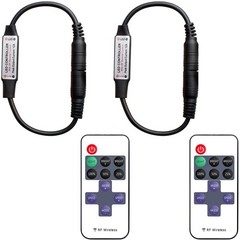 2 Pack LED Light Strip Remote Control Mini RF Wireless LED Controller Single …