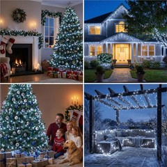 A2Z Cool White LED Lights with Remote String 20m/60m Outdoor Indoor Christmas