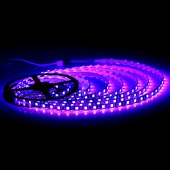 Waterproof 5M 5050 RGB 300 LED Strip Light Black PCB + 20Key IR Music Controller