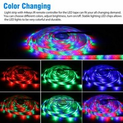 100FT Flexible 3528 RGB LED Strip Light Remote Fairy Light Room Party Waterproof