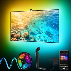KANTUTOE TV LED Backlight Sync to Screen, 20.34FT for 65″-100″ TV, Multicolor