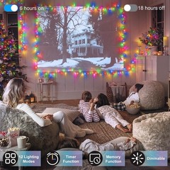 1500 LED 470FT Christmas Lights Outdoor, Christmas String Fairy Lights with T…
