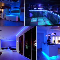Blue LED Lights,Marreal Blue Rope Lights Touch Dimmer,Flexible Super Bright 12V