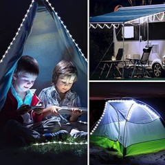 Solar RGB Rope Lights Outdoor Waterproof LED PVC Tube Fairy String Garden Decor