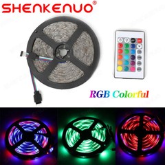 Led Strip Lights 16 Ft 5m Flexible Multi Color RGB 2835 300 leds 4 Pin+Tape 12V