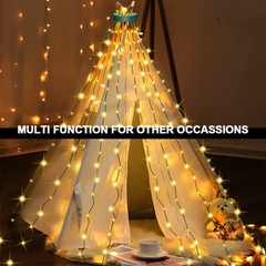 LED Christmas Tree String Lights Waterproof Waterfall Outdoor Home Decor Smart