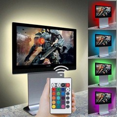 Color LED Strip Lights, Smart Light with IR Remote Control, RGB LED 1ROLL16.4ft