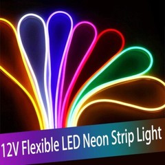 12V Flexible LED Strip Waterproof Sign Neon Lights Silicone Tube 10m-50m XMAS