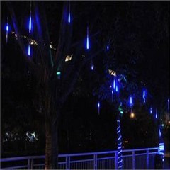 8 Tubes 192 LED Meteor Shower Rain Lights 11.8 inches Cascading Icicle Lights