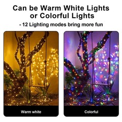 108-148FT LED Christmas LED String Lights with Remote Timer Indoor Outdoor Decor