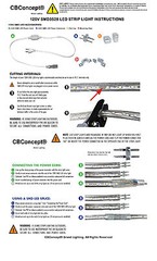 CBConcept® UL Listed,10 Feet,1080 Lumen,120V Flat LED Strip Rope- [Color Option]