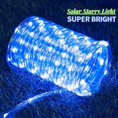 LED Solar Rope Fairy String Strip Lights Outdoor Garden Patio Backyard Pool USA