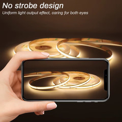 3Mm 5Mm COB LED Strip 12V 24V Dimmable 3000K 4000K 6000K High Density Flexible L