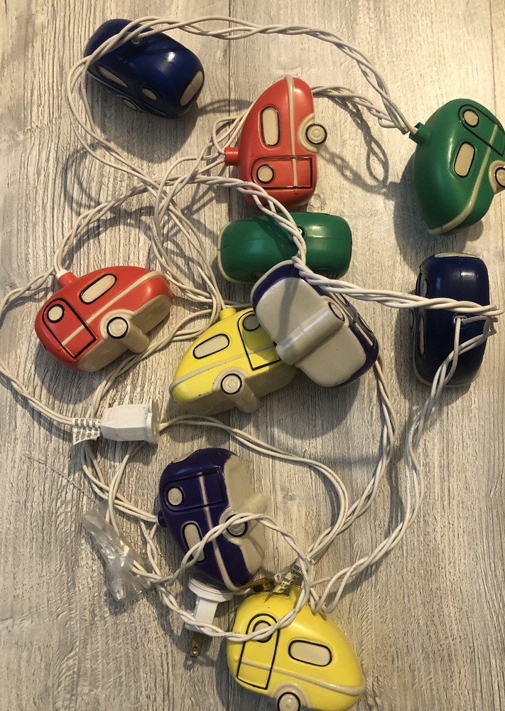 Indoor Kids Bedroom Colored Cars String Lights 91325G1.5D