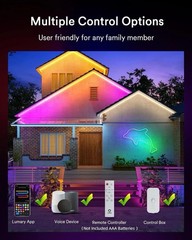 Lumary 16.4Ft Smart Neon Rope Light, Outdoor RGBAICW, Alexa, Waterproof