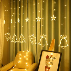 LED Fairy Moon Star Bell Xmas Wedding Party Decor Wall Curtain Lights SPEED USA
