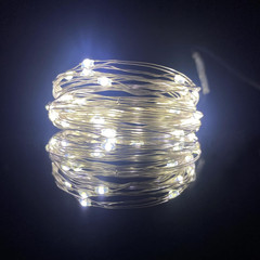 2 Pack Battery Operated Mini Led Fairy Lights Dewdrop Garland Lights with Timer