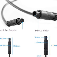 4 Pack 40 Inch 4 Pin RGB LED Rock Light Extension Cable Waterproof Wire Harness