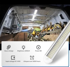 12V LED Interior Light Bar 120Leds 1800LM 8W DC 12 Volt Led Strip Lights 4 Pack