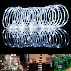 Outdoor Garden Lamp String Light Solar Rope Tube Lights Waterproof 32FT 100 LED